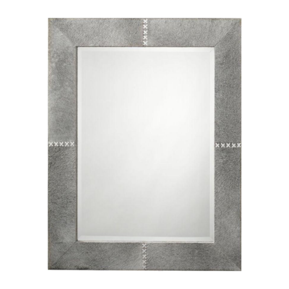 JAMIE YOUNG JAMIE YOUNG CROSS STITCH RECTANGLE MIRROR GREY.WHITE