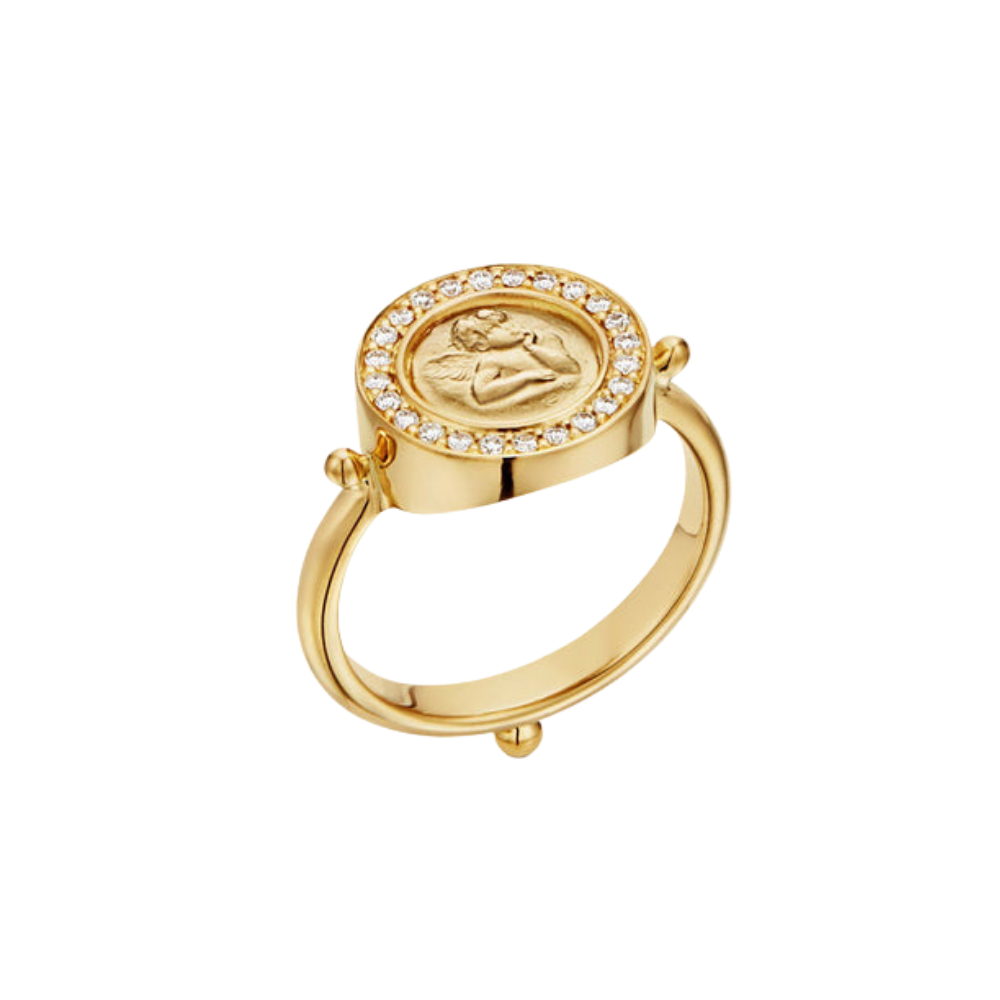 TEMPLE ST CLAIR 18K YELLOW GOLD DIAMOND RING