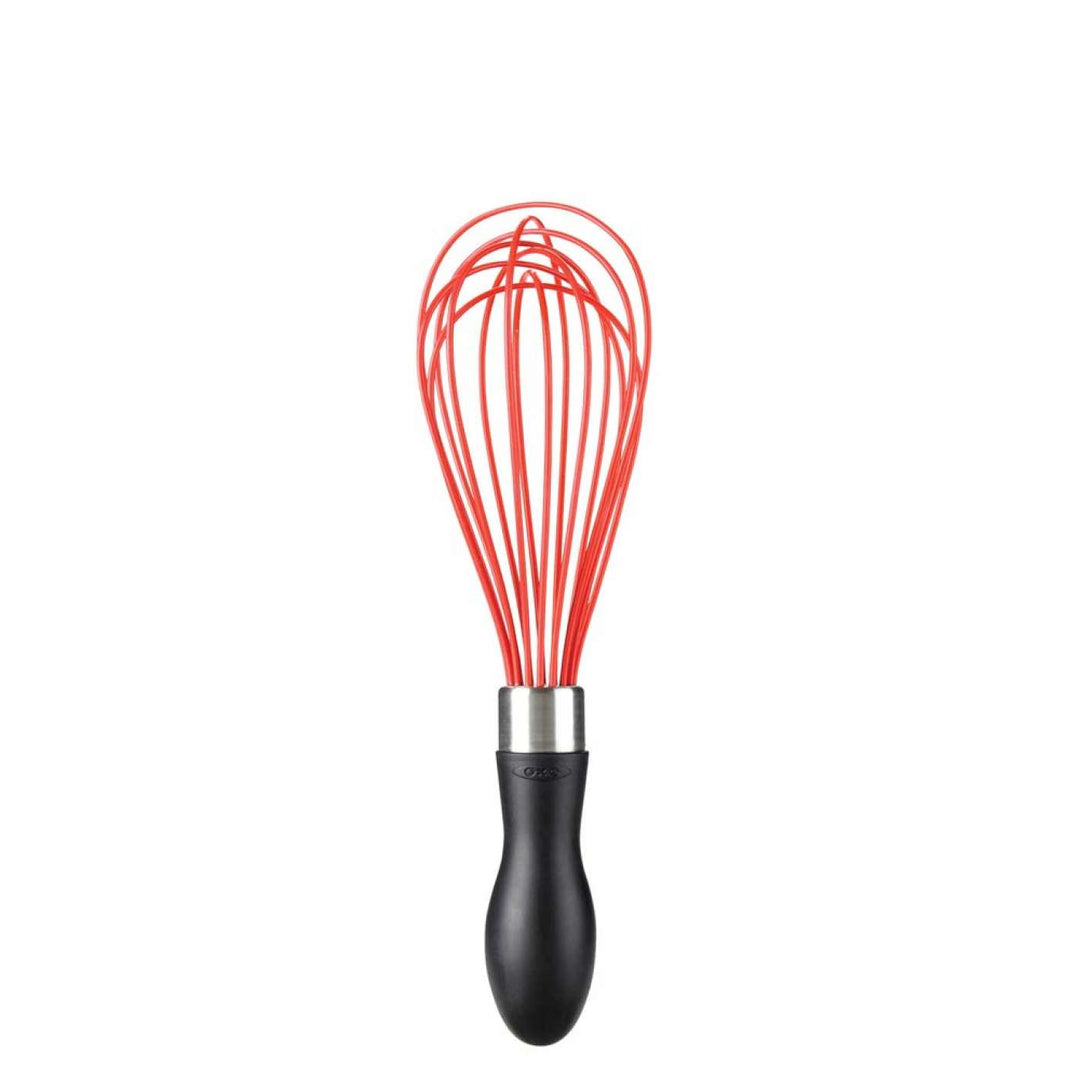 OXO GOOD GRIPS OXO SILICONE WHISK RED 9''