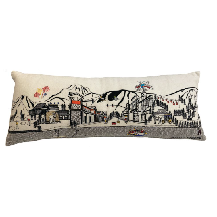 BEYOND CUSHIONS CORPORATION JACKSON HOLE DAY CREAM PILLOW - QUEEN