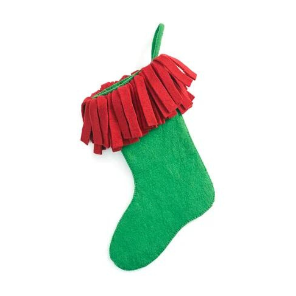 ARCADIA HOME HAND-FELTED WOOL CHRISTMAS STOCKING
