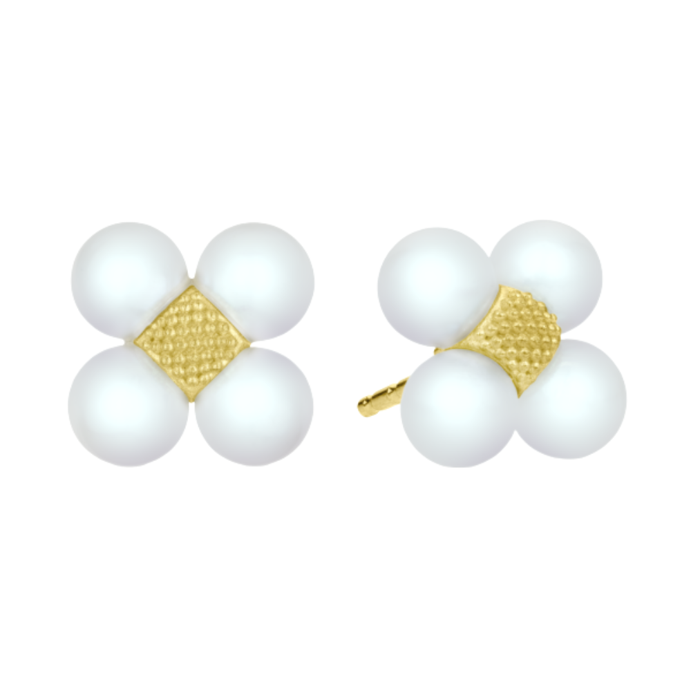 PAUL MORELLI SEQUENCE PEARL STUD EARRING