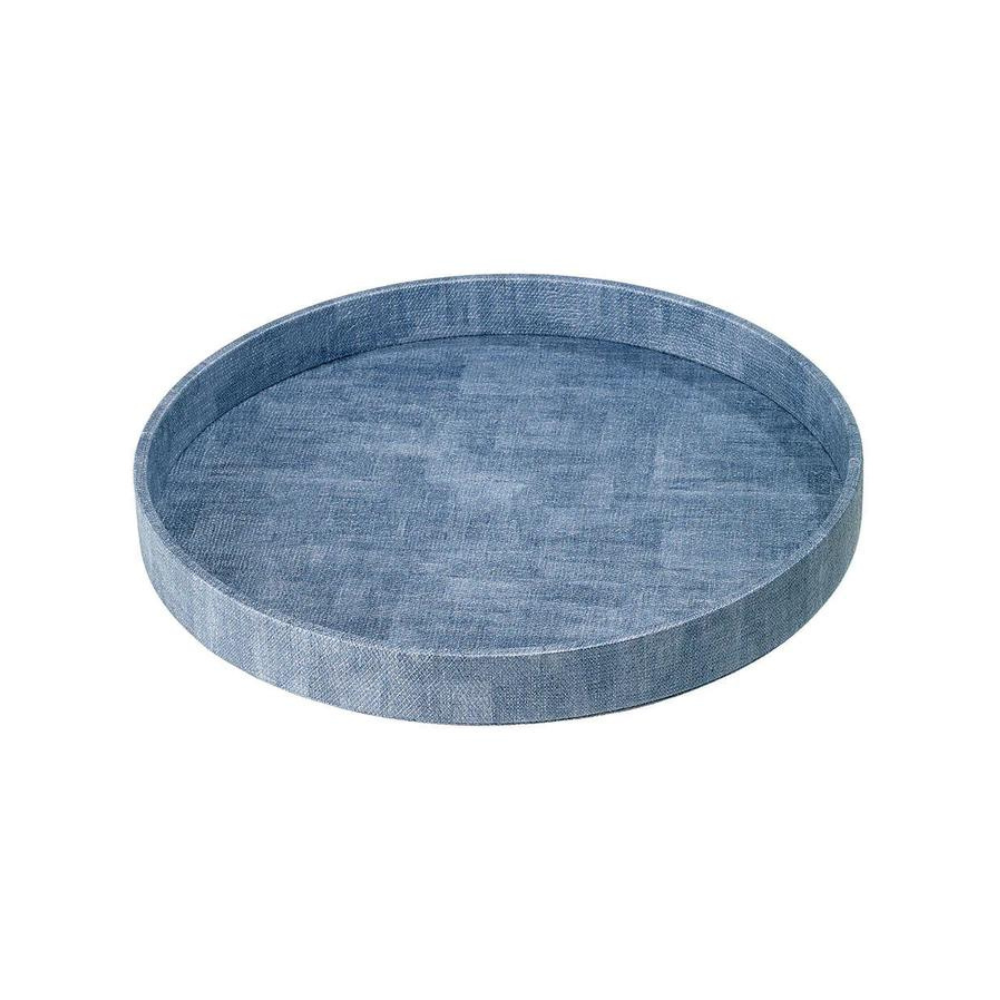 BODRUM LUSTER RECTANGLE TRAY - ICE BLUE