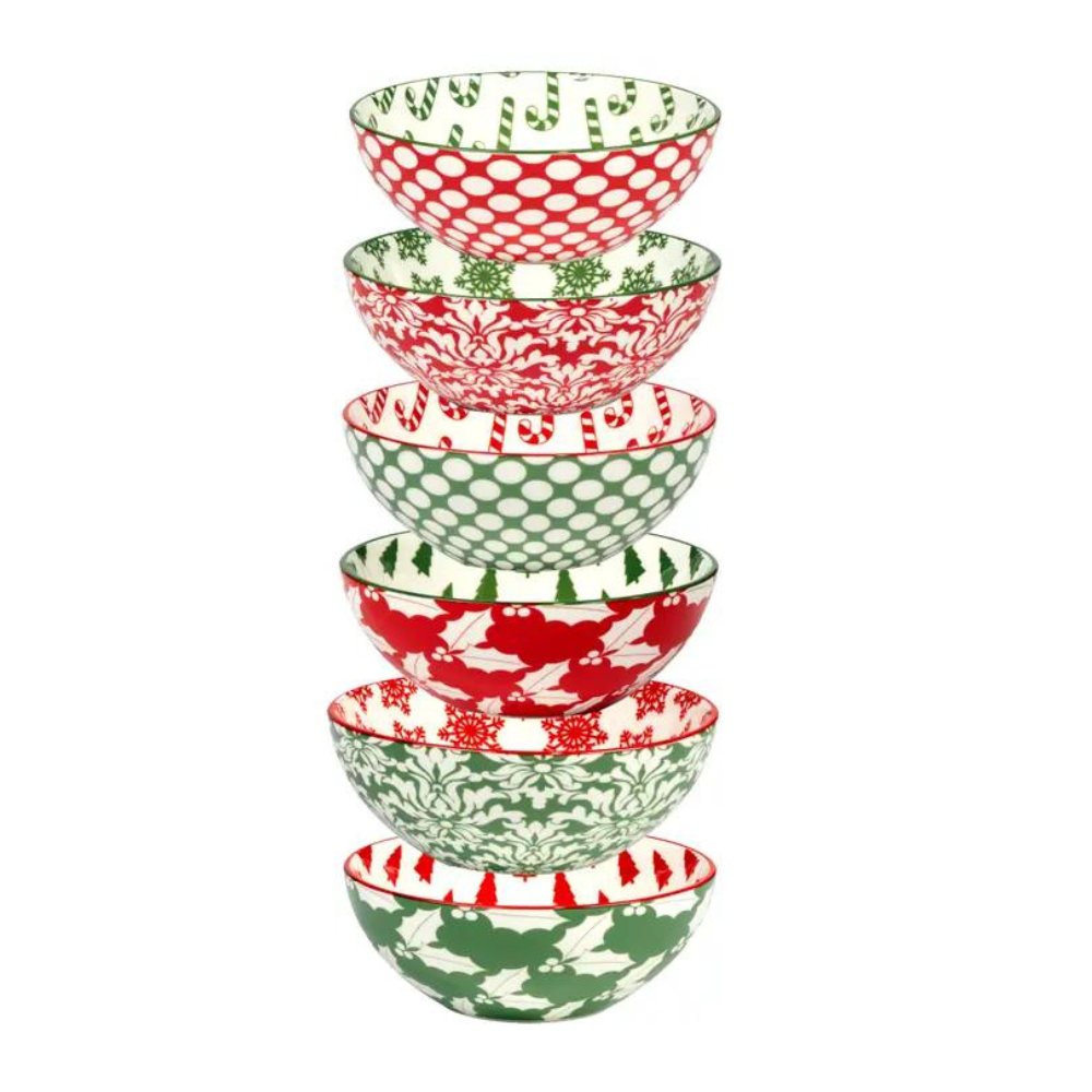 CERTIFIED INTERNATIONAL INDIVIDUALLY SOLD CHRISTMAS WINTER MEDLEY BOWL