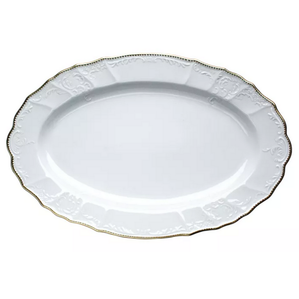 ANNA WEATHERLEY SIMPLY ANNA GOLD OVAL SERVING PLATTER