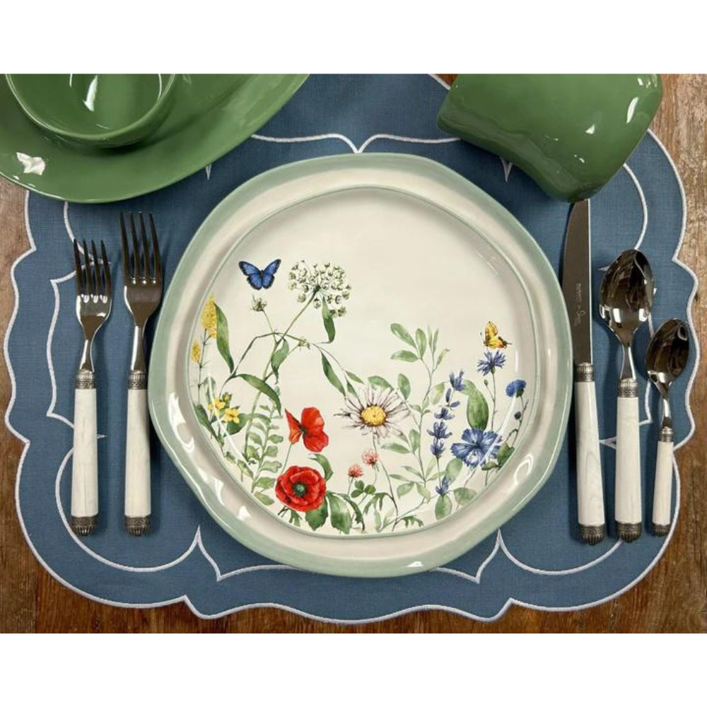 SKYROS MADIERA MEADOW COUPE SALAD PLATE
