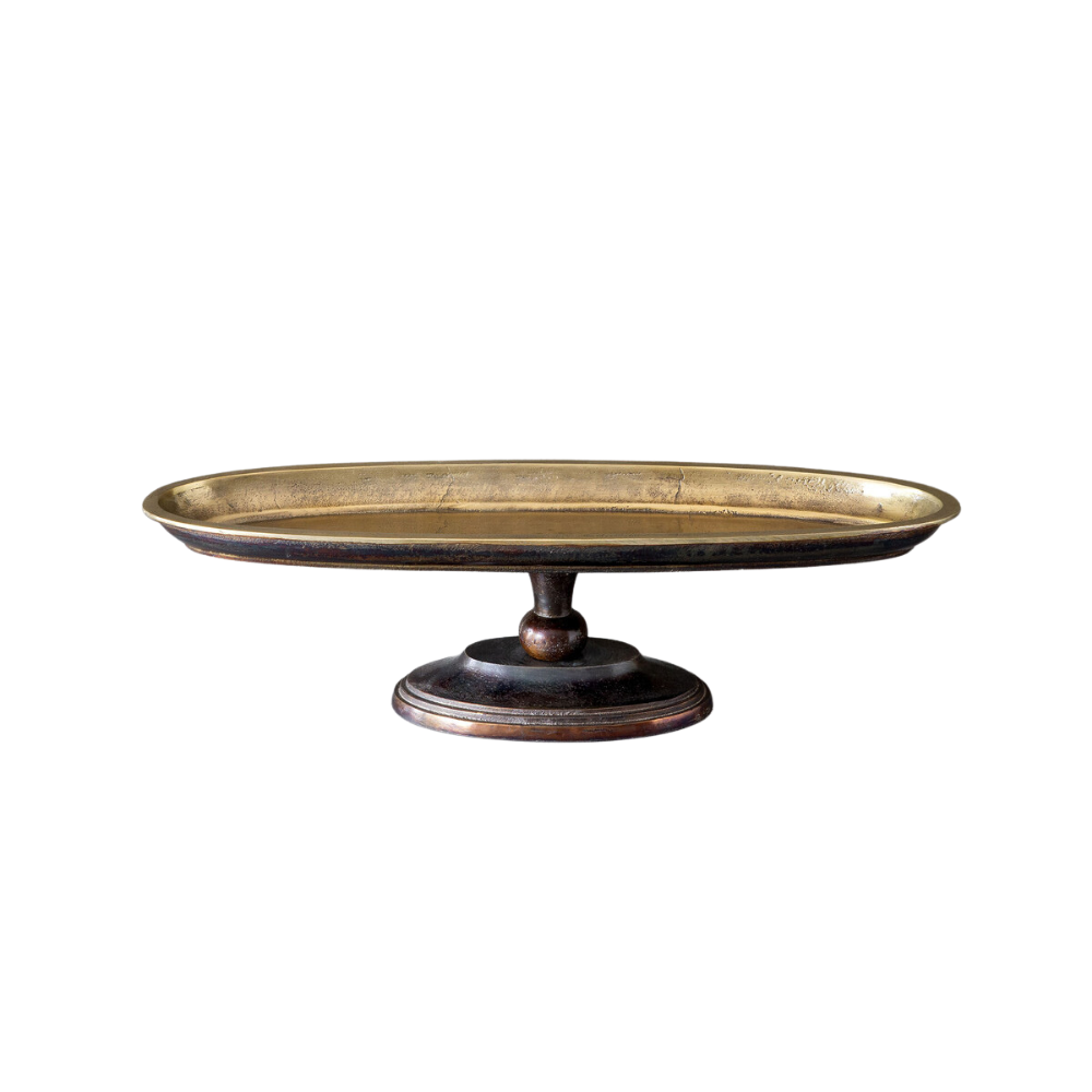 PARK HILL COLLECTION CONTINENTAL PEDESTAL TRAY - SMALL