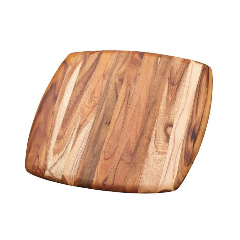 TEAK HAUS ROUNDED EDGE CUTTING AND SERVING BOARD
