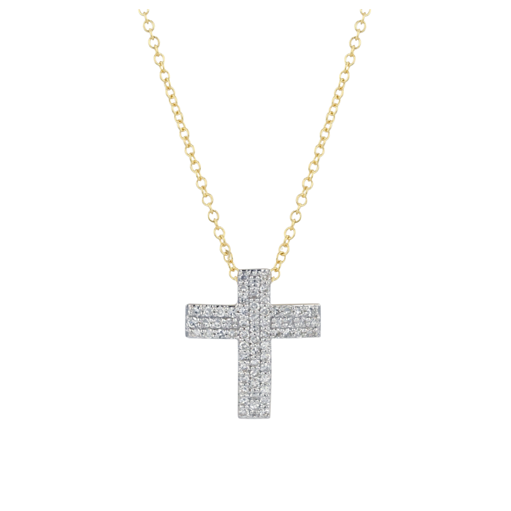 Phillips House 14K YELLOW GOLD AFFAIR INFINITY CROSS NECKLACE