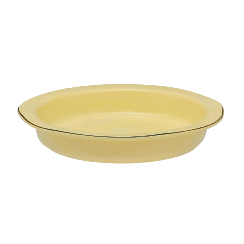 SKYROS CANTARIA ALMOST YELLOW PIE DISH