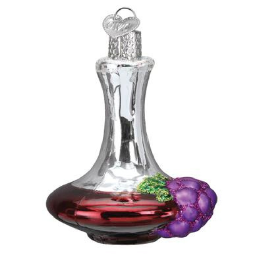 OLD WORLD CHRISTMAS WINE DECANTER ORNAMENT