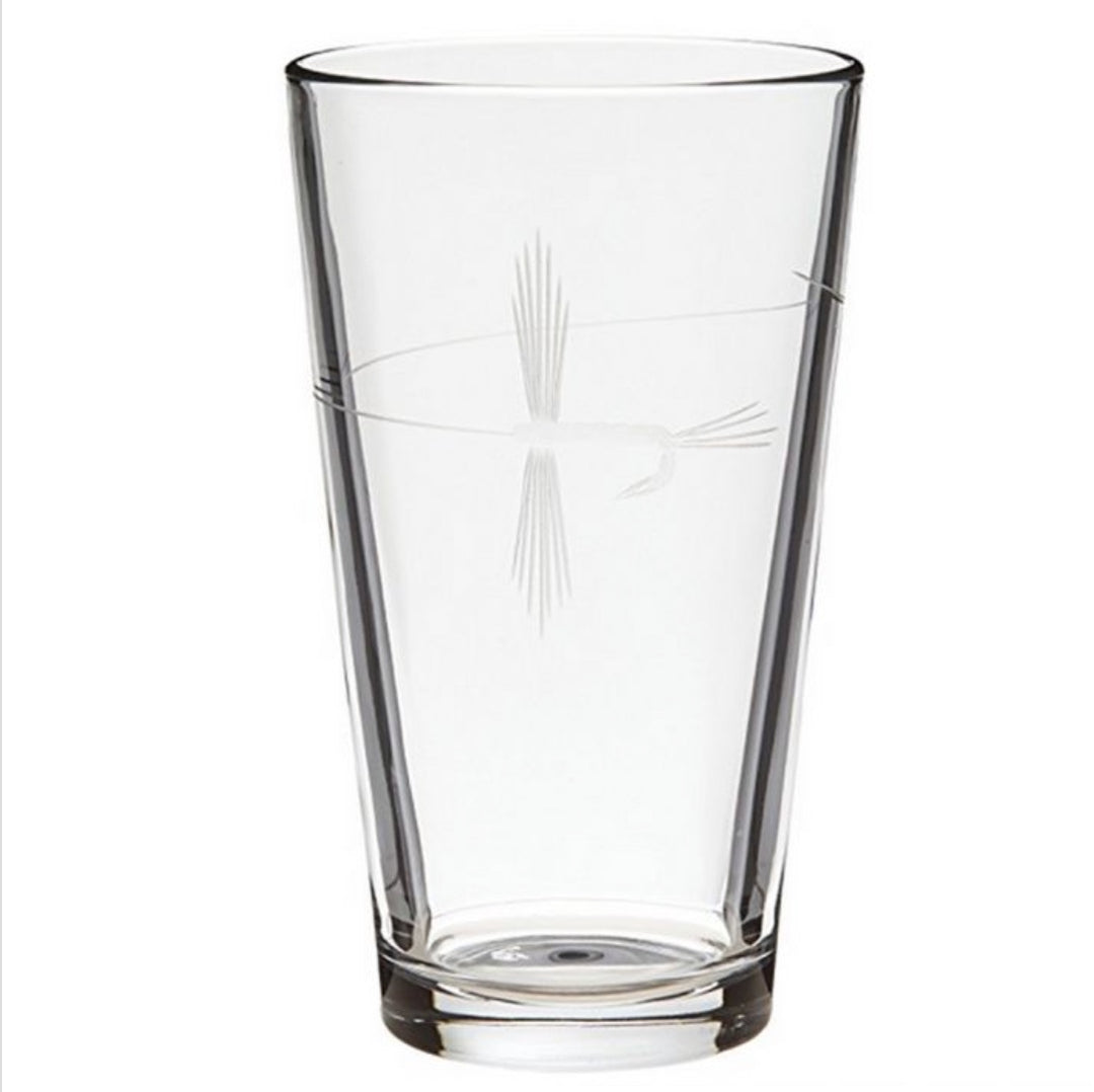 ROLF FLY FISHING PINT BEER GLASS