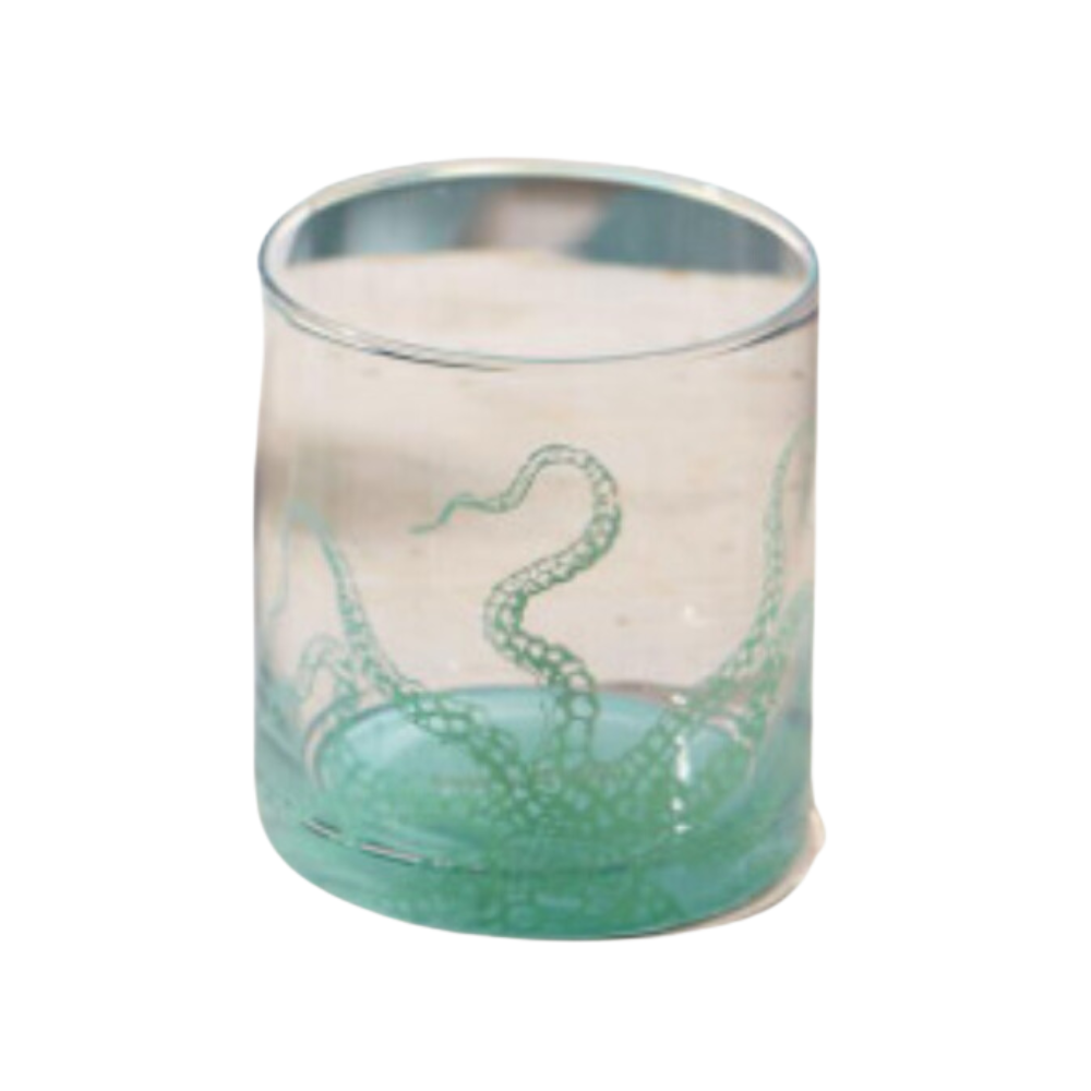 TWO'S COMPANY OCTOPUS DOUBLE OLD FASHION GLASS
