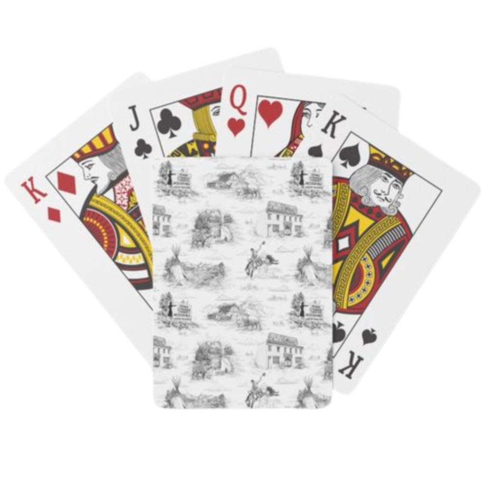 RENDEZOUS DESIGN JACKSON HOLE TOILE PLAYING CARDS