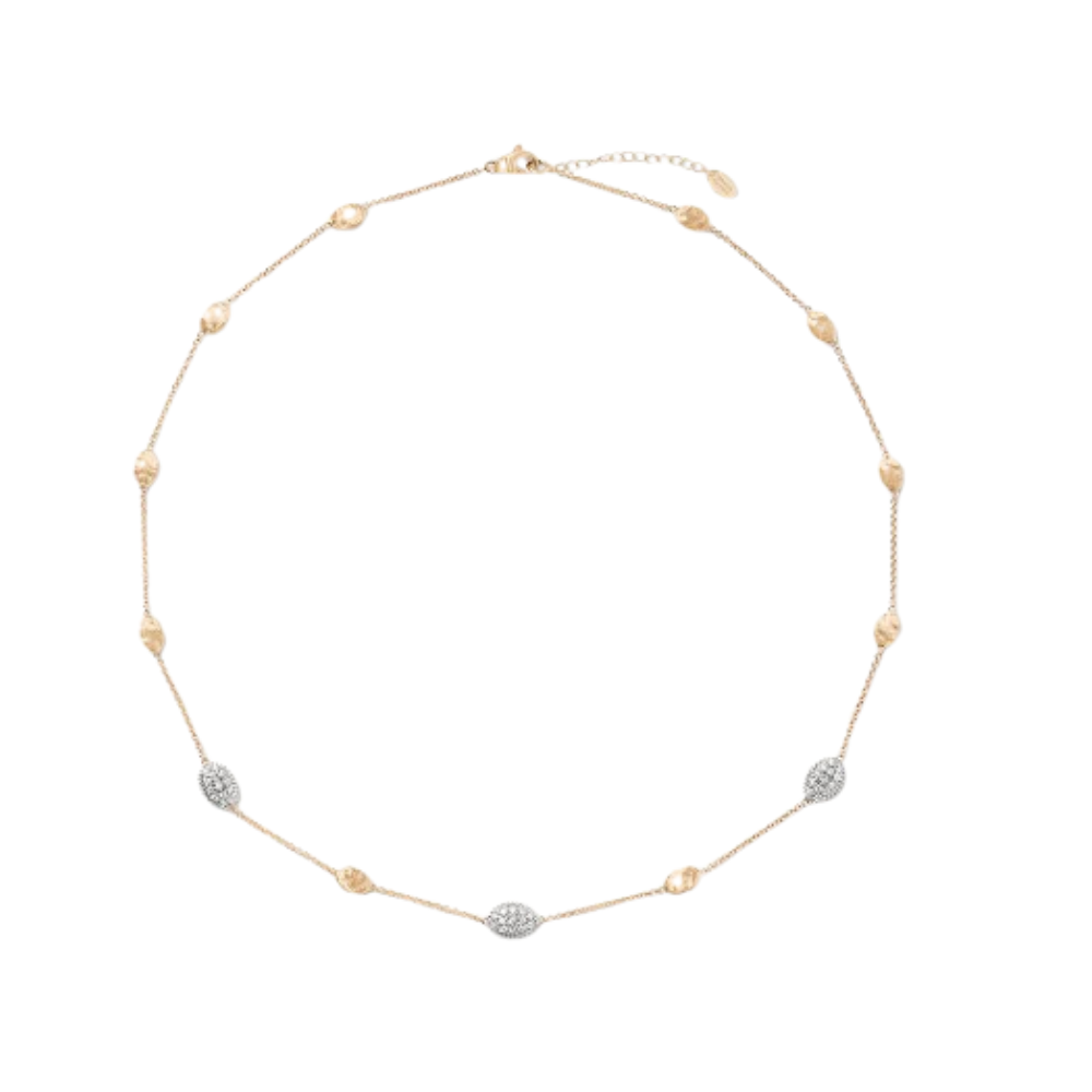 MARCO BICEGO SIVIGLIA GOLD AND WHITE GOLD NECKLACE