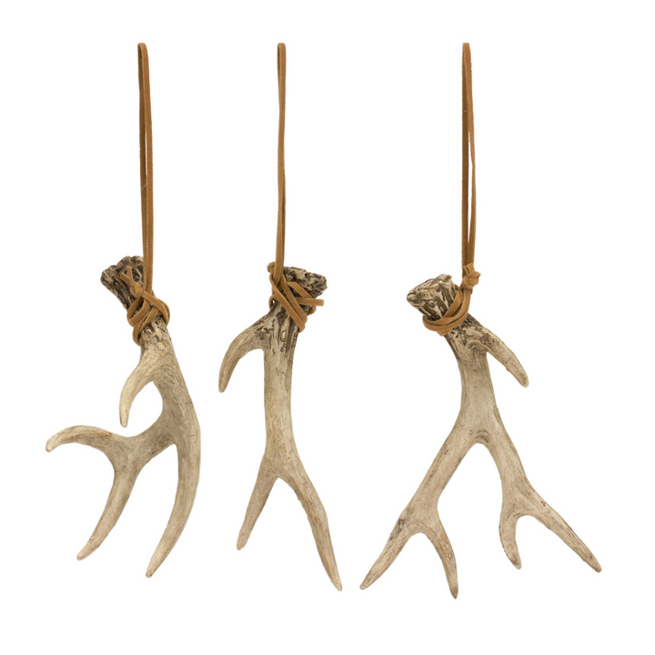 MELROSE INDIVIDUALLY SOLD ANTLER ORNAMENTS