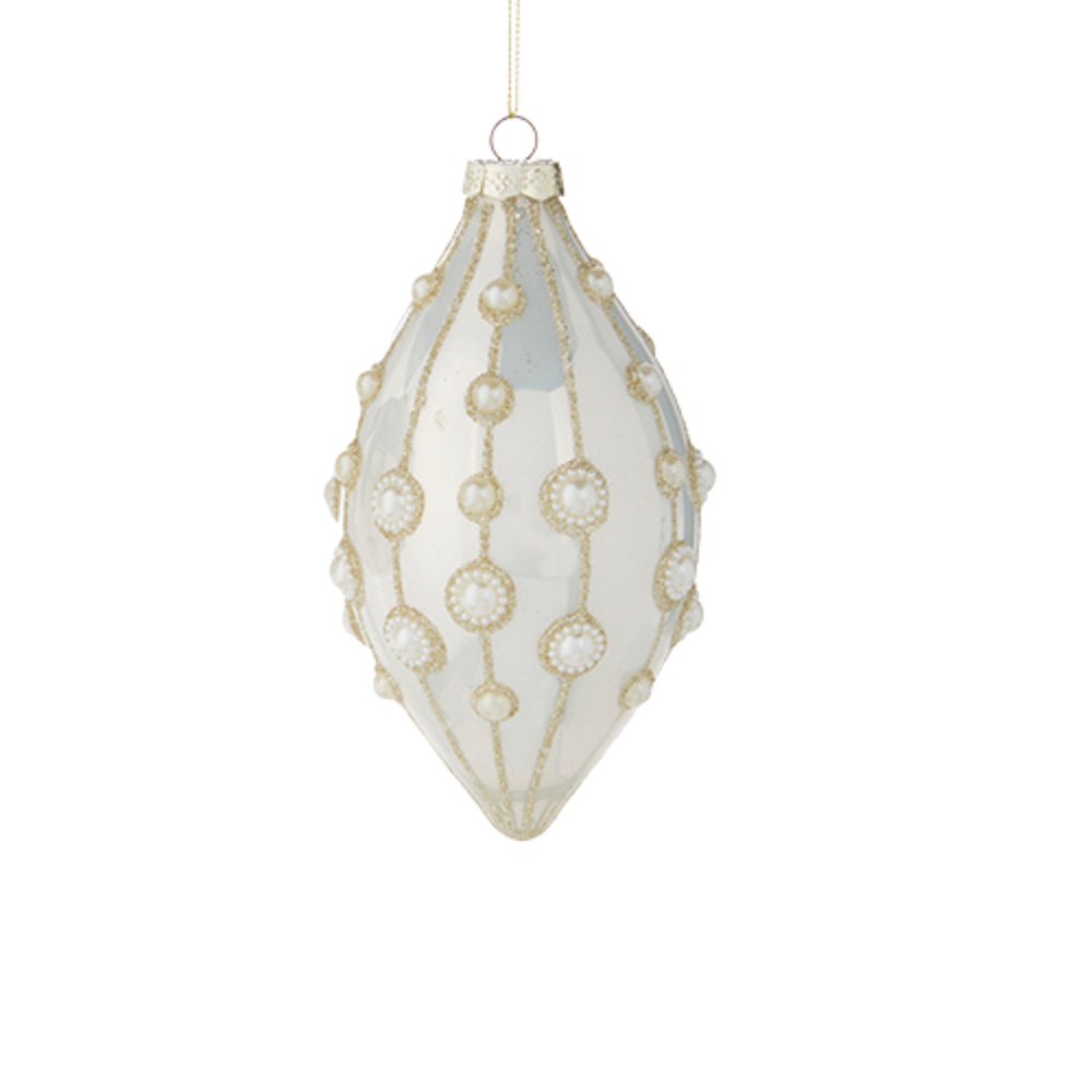 RAZ IMPORTS INDIVIDUALLY SOLD PEARL EMBELLISHED ORNAMENT