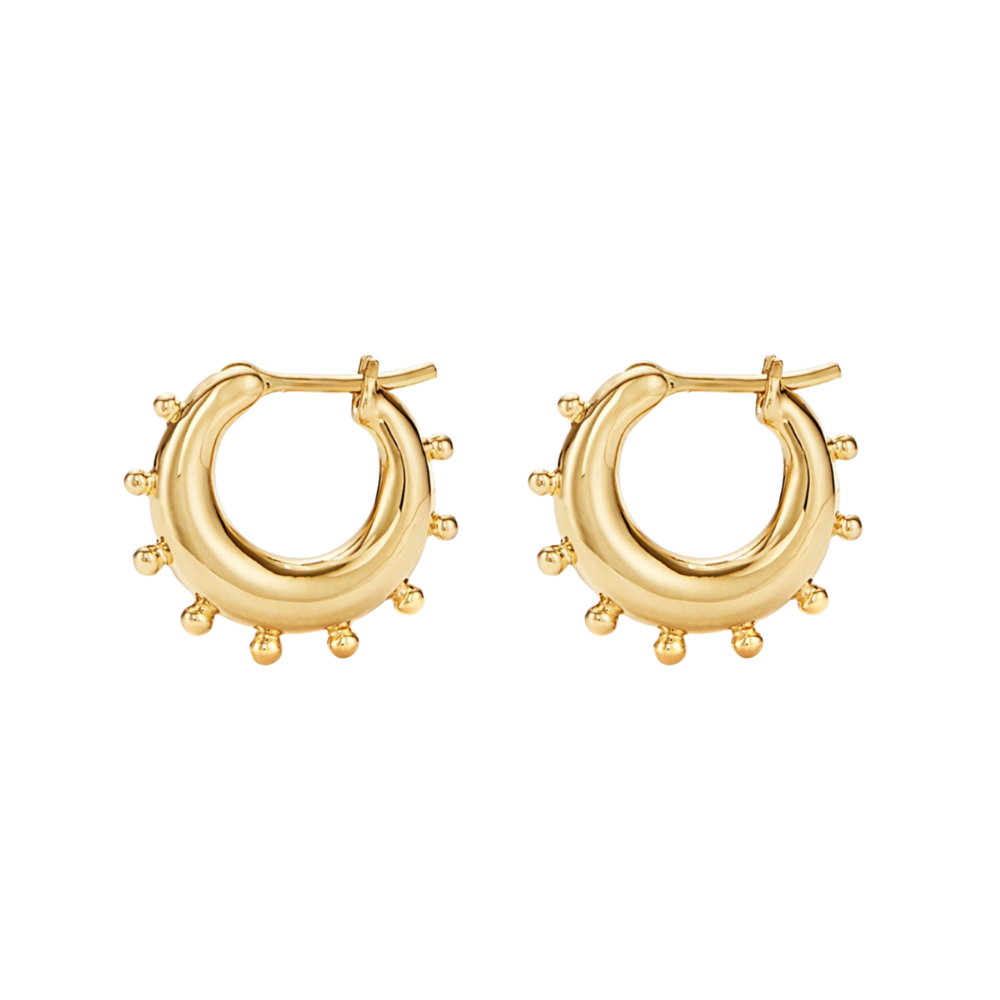 TEMPLE ST CLAIR 18K YELLOW GOLD HOOP EARRING
