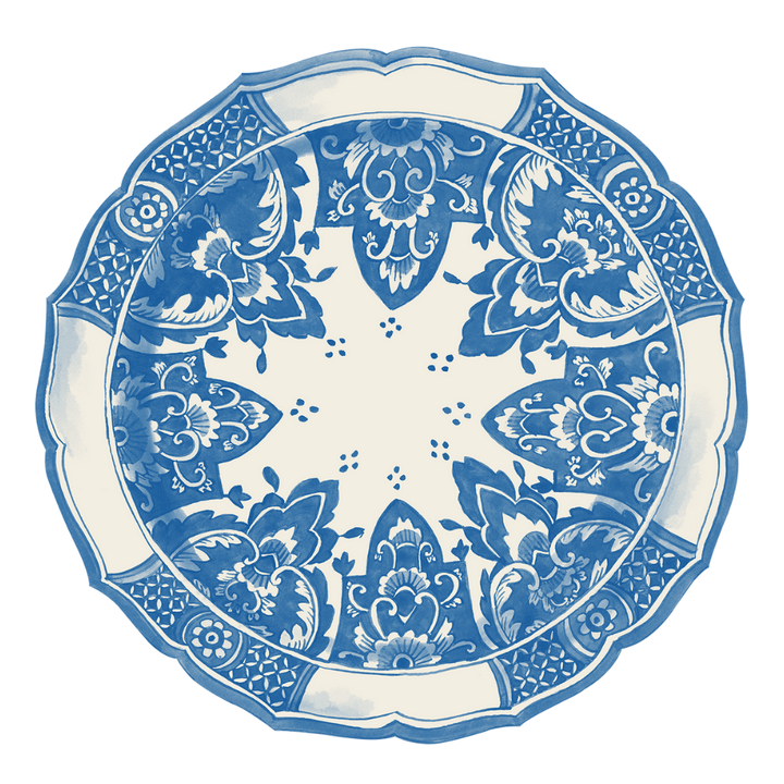 HESTER & COOK DIE CUT CHINA BLUE PLACEMAT 12 SHEETS