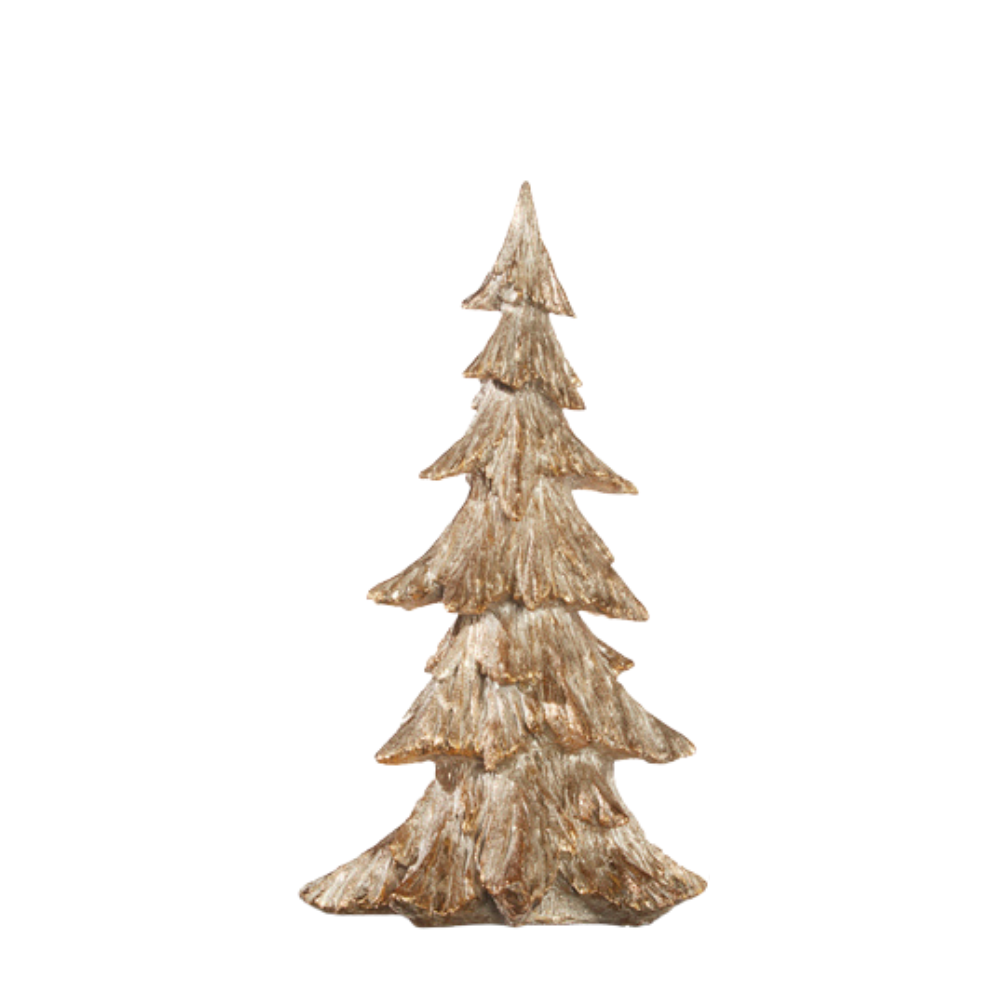 RAZ IMPORTS SMALL GOLD CARVED RESIN TREE