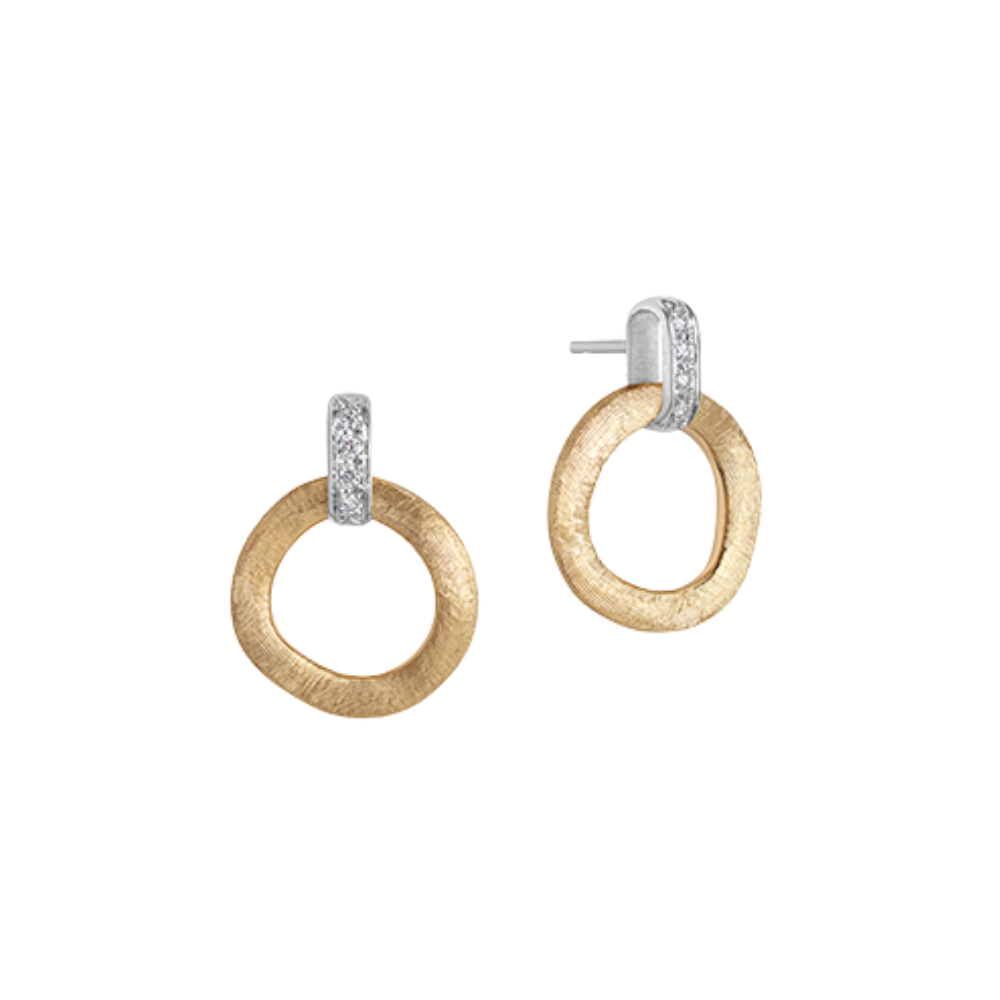 MARCO BICEGO Jaipur Link Earrings In 18K Yellow and White Gold