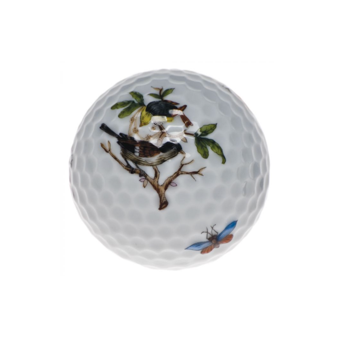 HEREND Golf Ball MULTI ROTHSCHILD BIRD