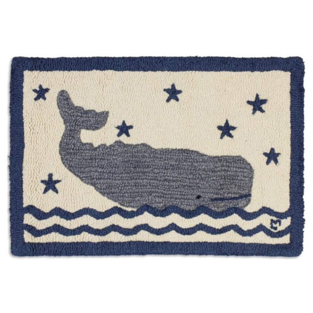 CHANDLER 4 CORNERS WHALE IN WATER RUG
