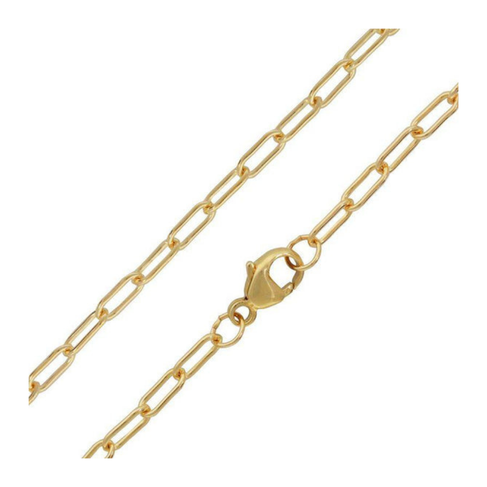HEATHER B. MOORE 2.6MM SOLID GOLD LINK CHAIN 16",20",18"