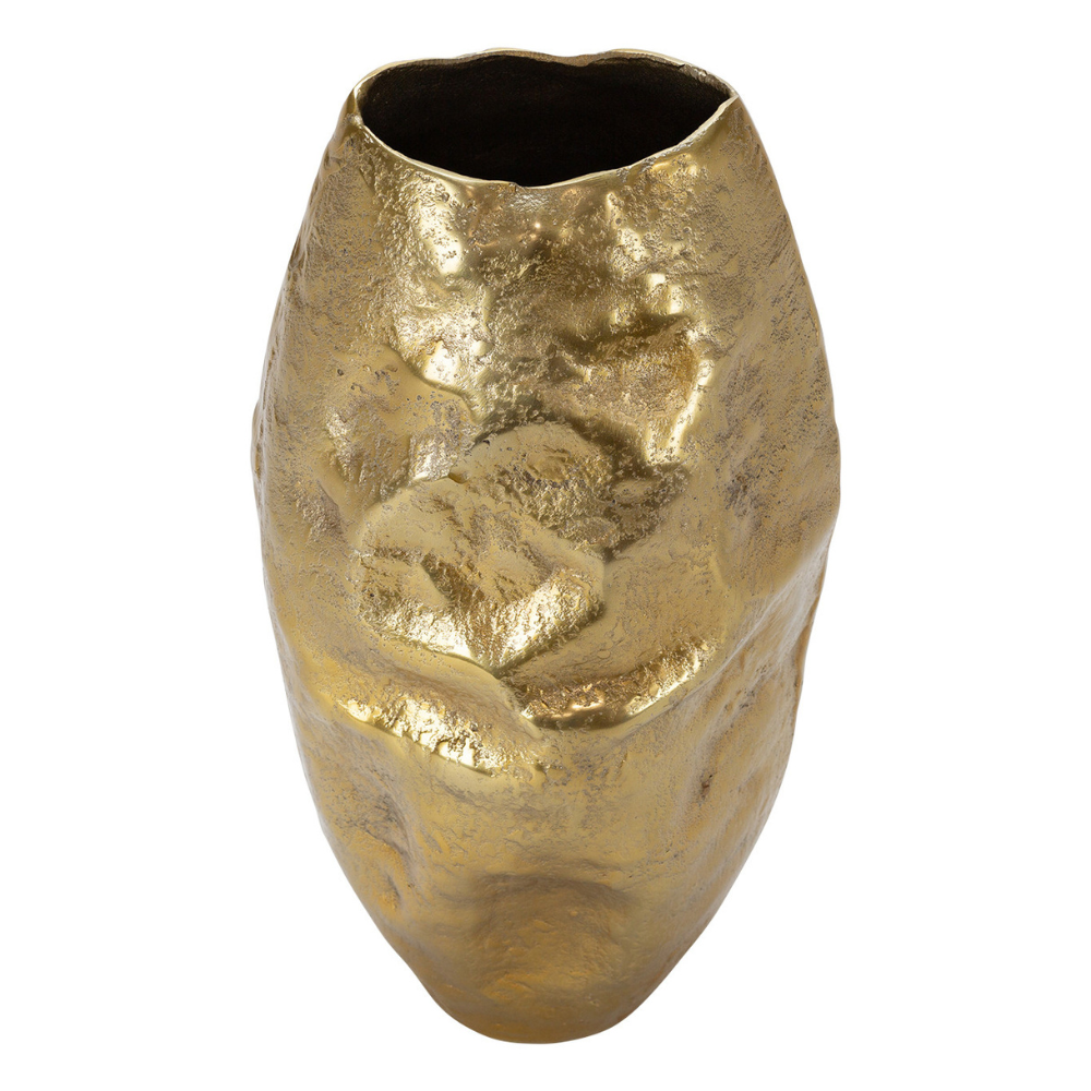 THE IMPORT COLLECTION SMALL CALLAWAY GOLD VASE