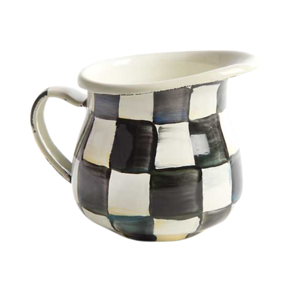MACKENZIE CHILDS COURTLY CHECK SMALL CREAMER