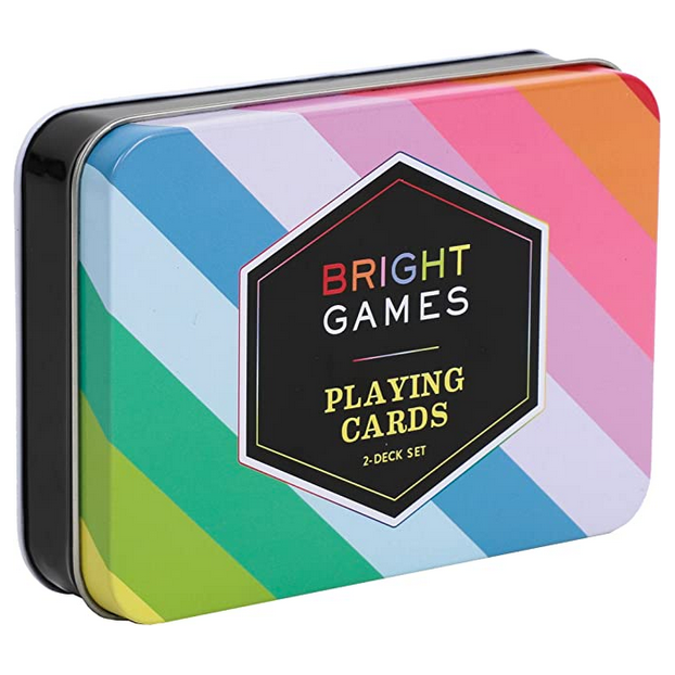 HACHETTE BOOK GROUP CHRONICLE BRIGHT GAMES 2-DECK PLAYING CARD SET