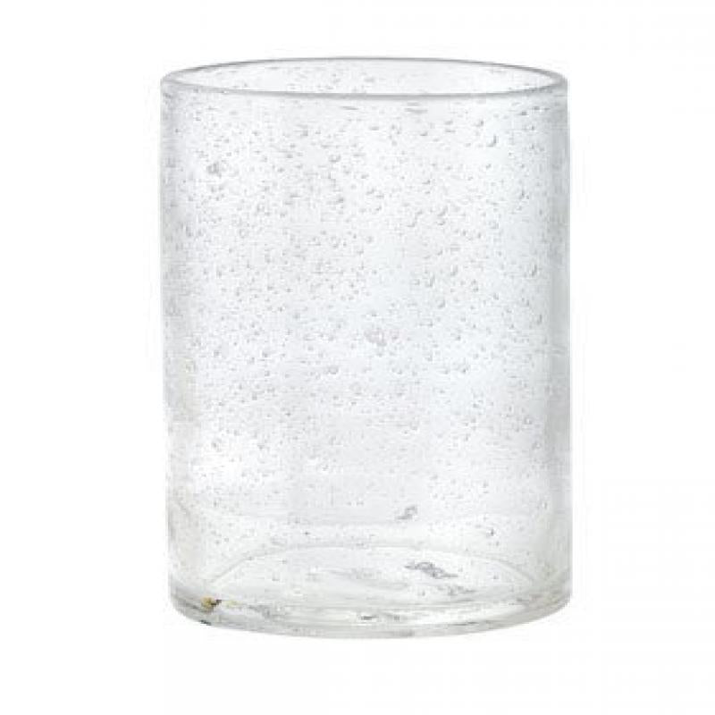 TAG CLEAR BUBBLE DOUBLE OLD GLASS