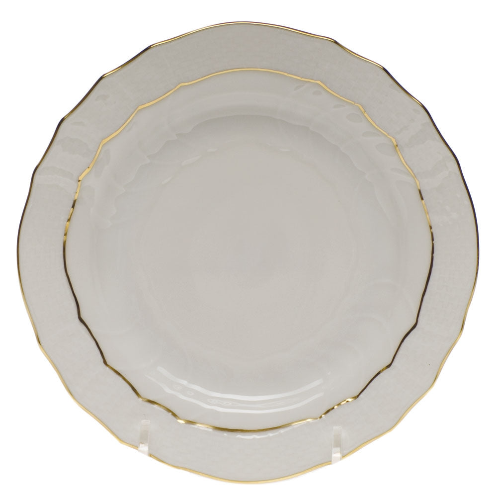 HEREND GOLDEN EDGE BREAD AND BUTTER PLATE