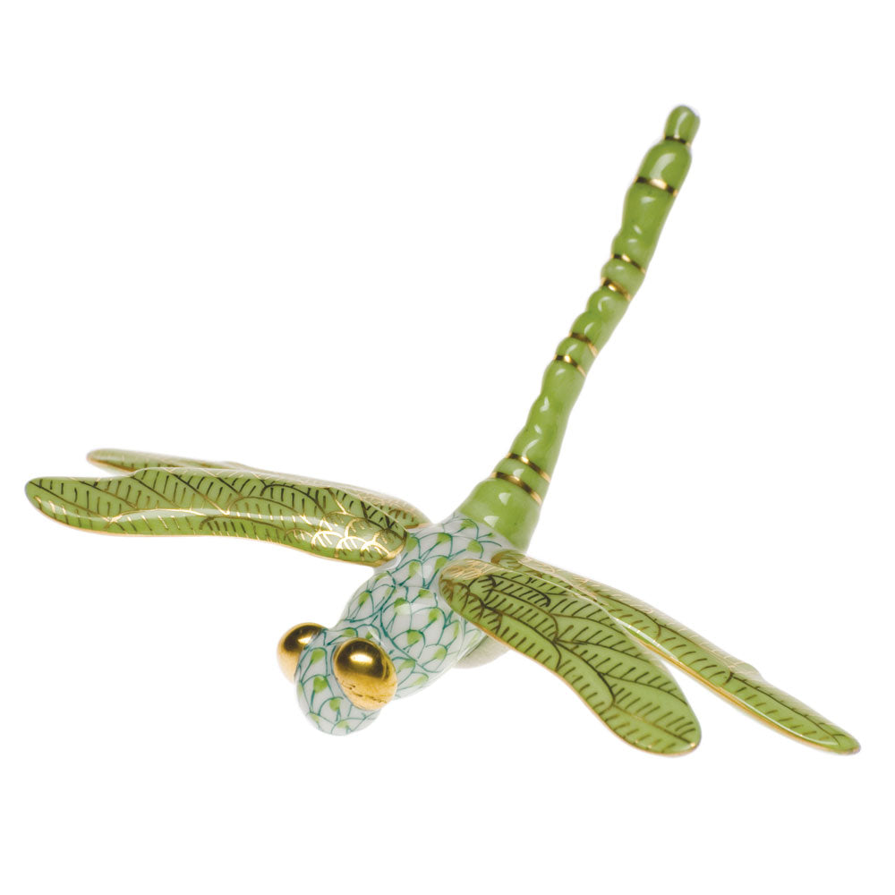 HEREND KEY LIME DECORATIVE DRAGONFLY