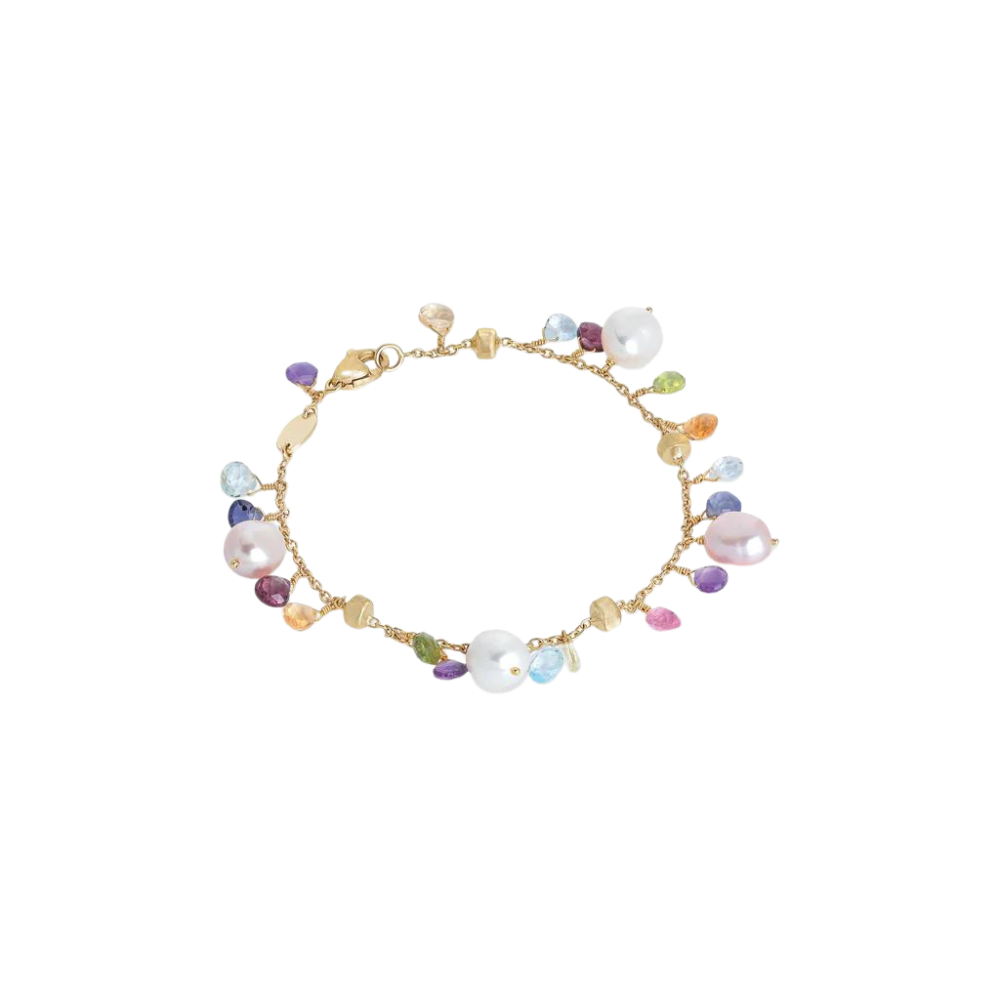 MARCO BICEGO 18K YELLOW GOLD WITH GEMSTONES AND PEARLS