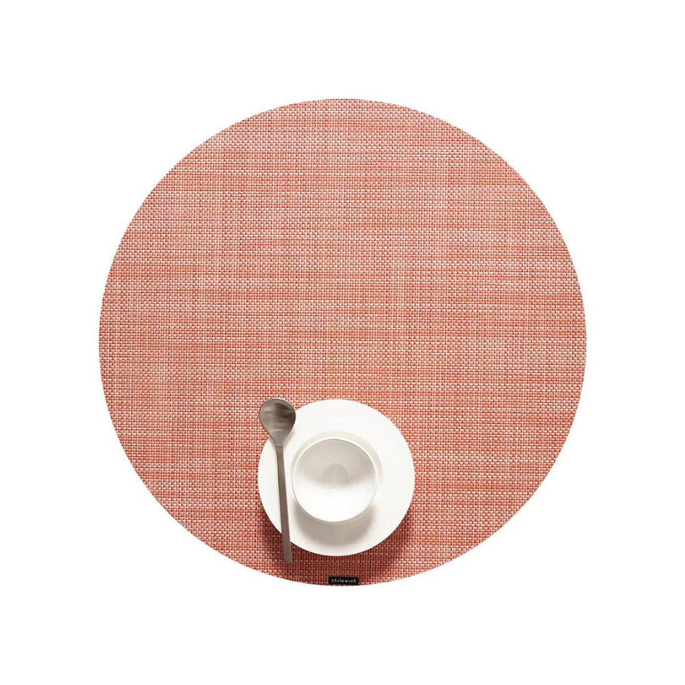 CHILEWICH MINI BASKET PLACE MAT CLAY 15" ROUND