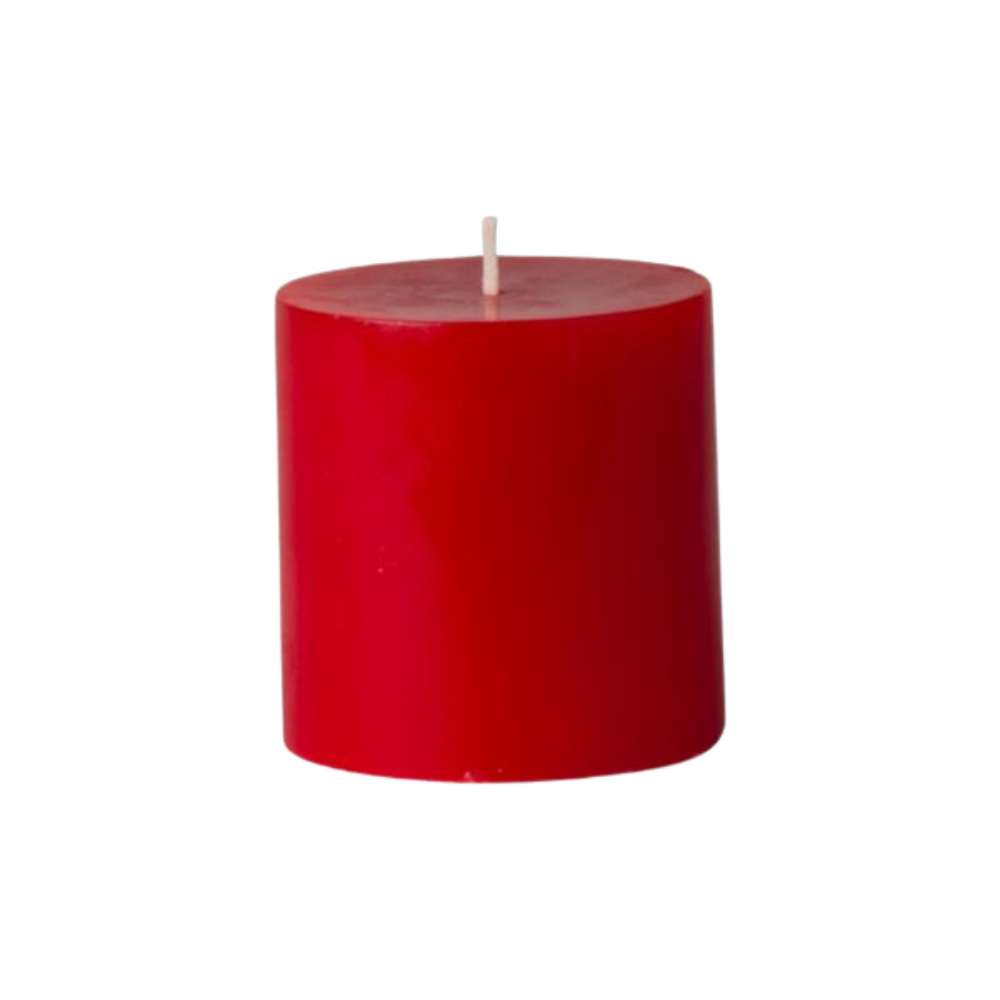TAG RED PILLAR CANDLE
