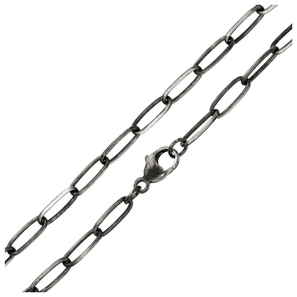 HEATHER B. MOORE 2.9MM SILVER PATINA LINK CHAIN 16",18",20",24",31"