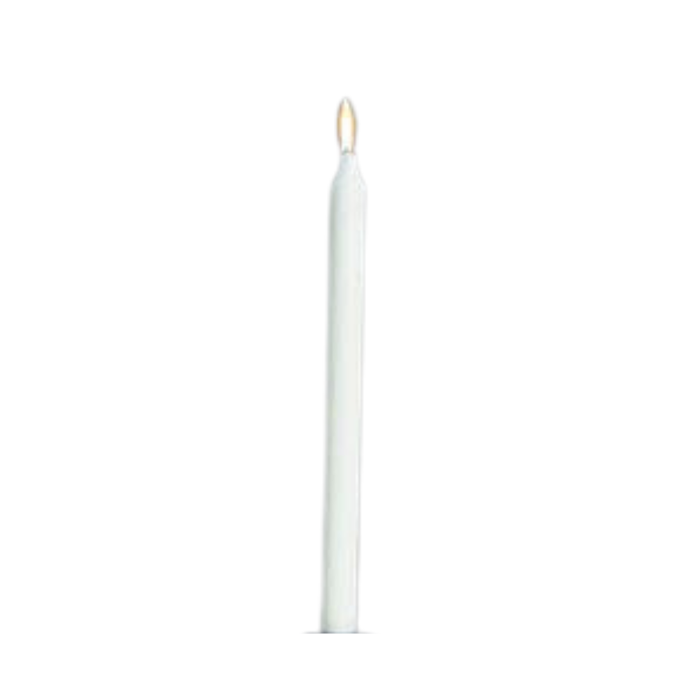 NORTHERN LIGHTS SINGLE 12" IVORY TAPER CANDLE