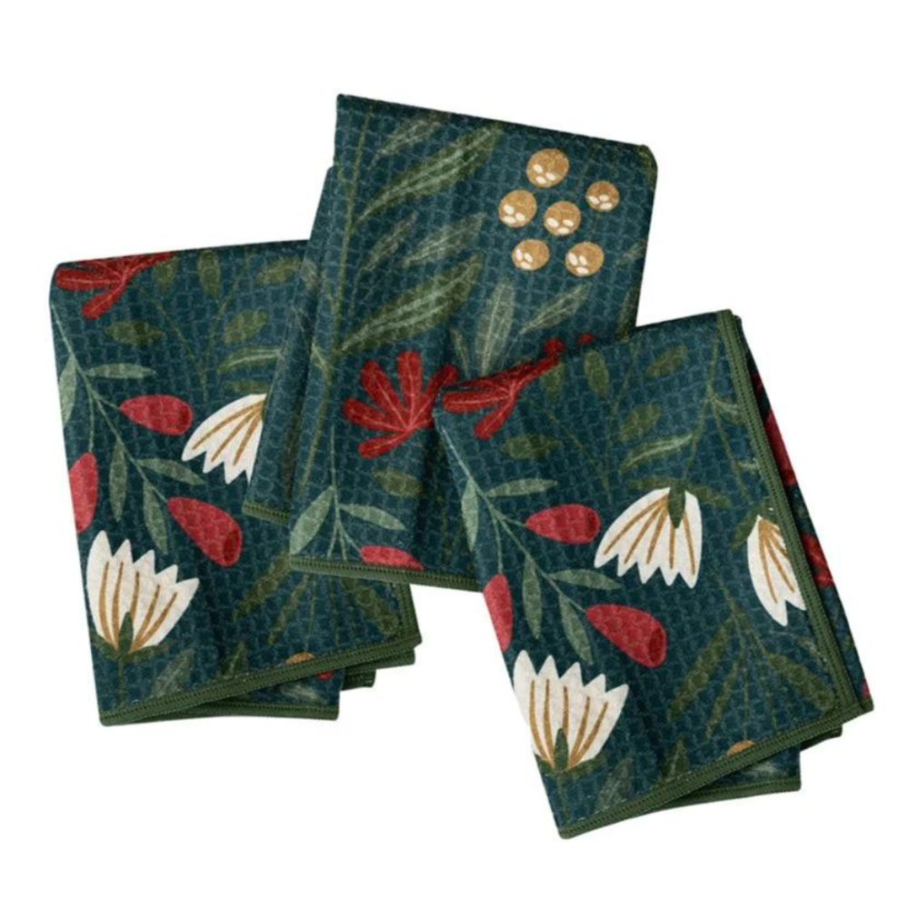 ONCE AGAIN HOME CO ONCE AGAIN HOME MIGHT MINI TOWEL 3/SET - GARDEN GREEN
