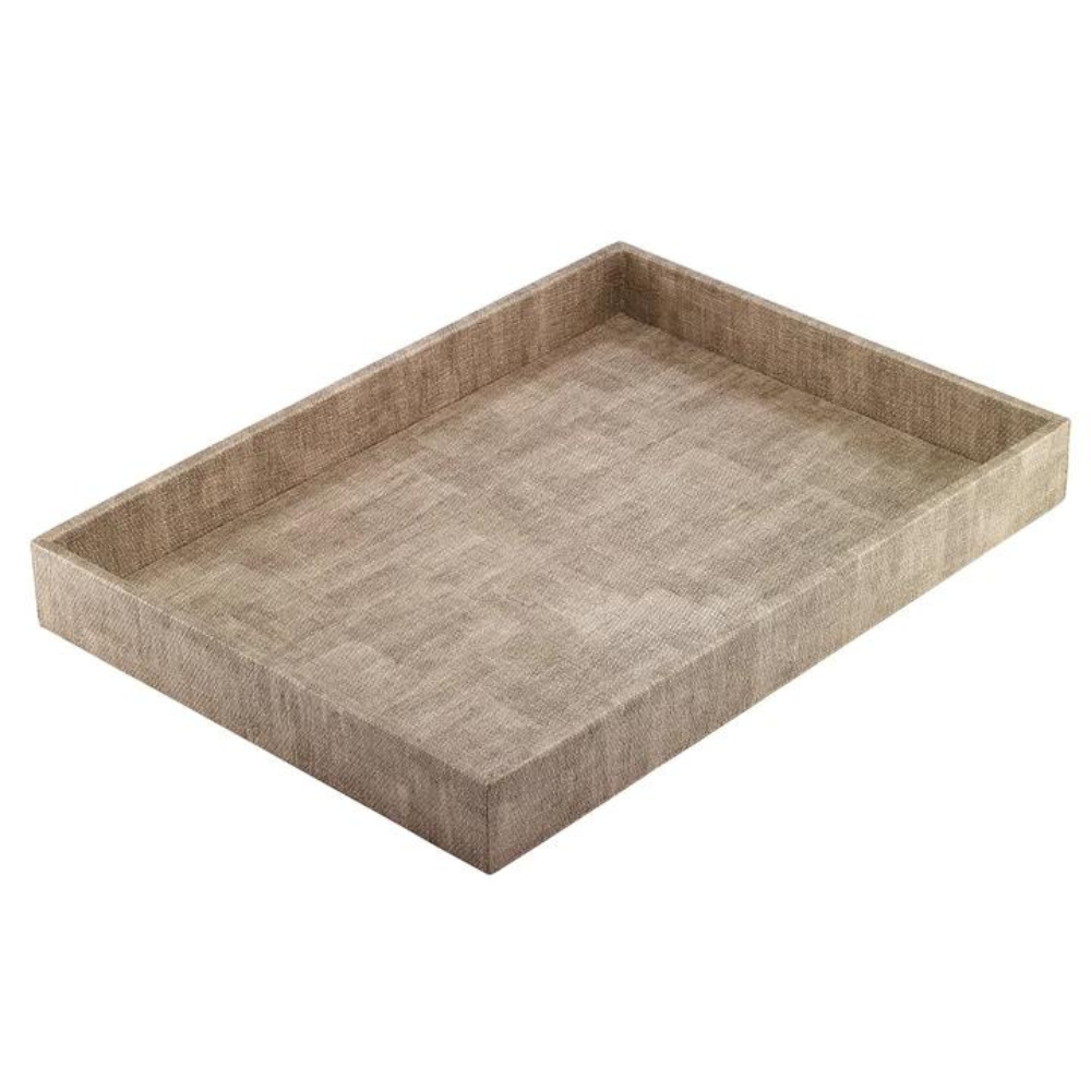 BODRUM LUSTER RECTANGLE TRAY - SAND
