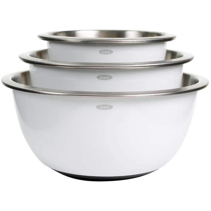 OXO GOOD GRIPS STAINLESS STEEL MIXING BOWL SET OF 3