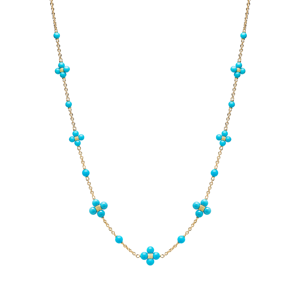 PAUL MORELLI 18K TURQUOISE SEQUENCE NECKLACE