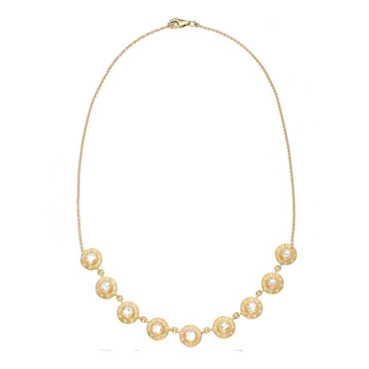 SETHI COUTURE 18K YELLOW GOLD DUNES NECKLACE WITH DIAMONDS