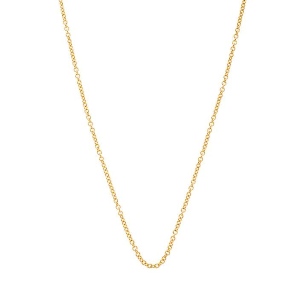 SETHI COUTURE 14K YELLOW GOLD TWISTED OVAL TEXTURED CHAIN