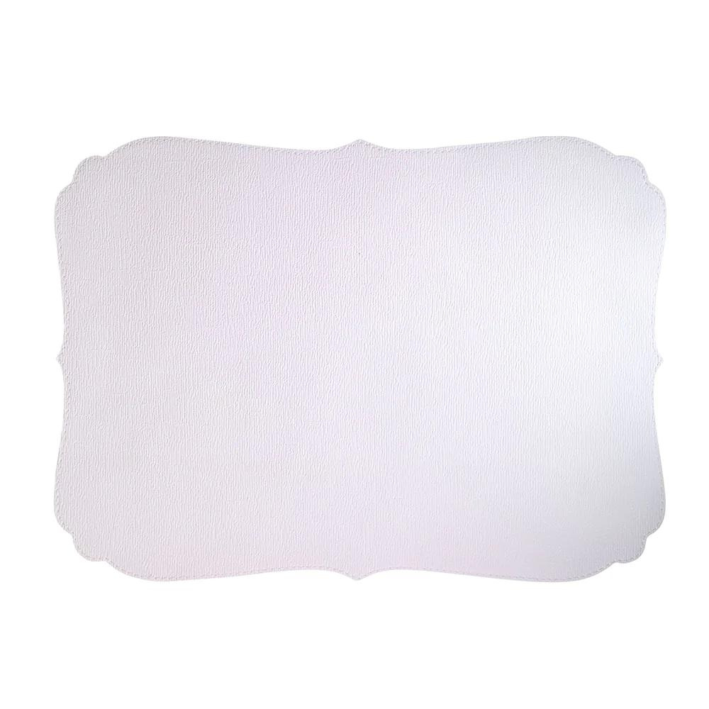 BODRUM CURLY OBLONG PLACEMAT - PURE WHITE