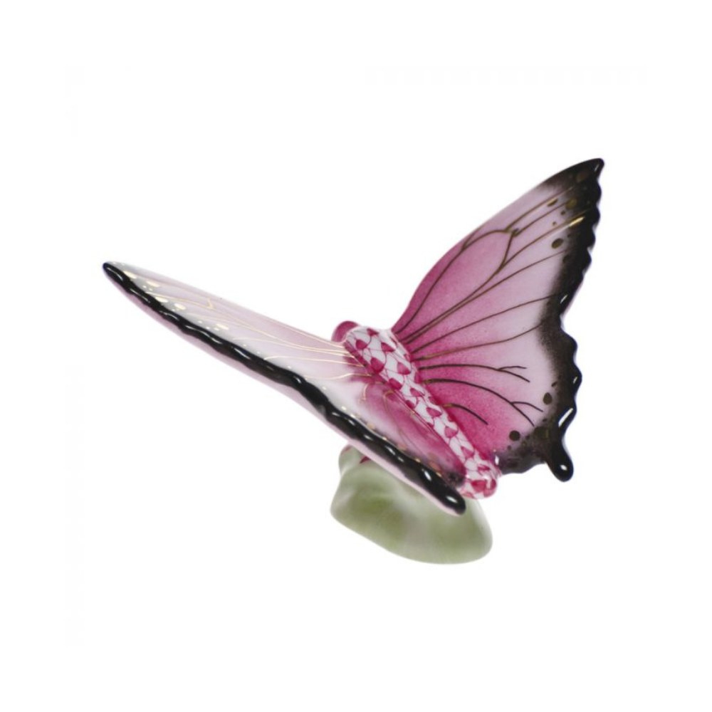 HEREND Butterfly RASPBERRY