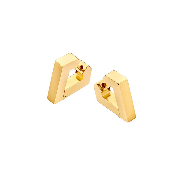 DRIES CRIEL 18K YELLOW GOLD EARRINGS WITH DIAMONDS
