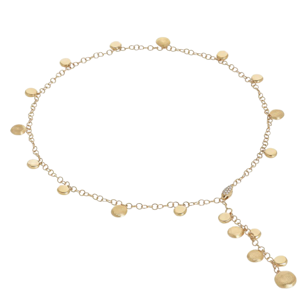 MARCO BICEGO 18K YELLOW GOLD JAIPUR LINK NECKLACE WITH DIAMONDS