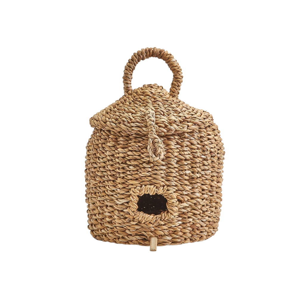 TWO'S COMPANY BEE SKEP HAND CRAFTED BIRD HOUSE